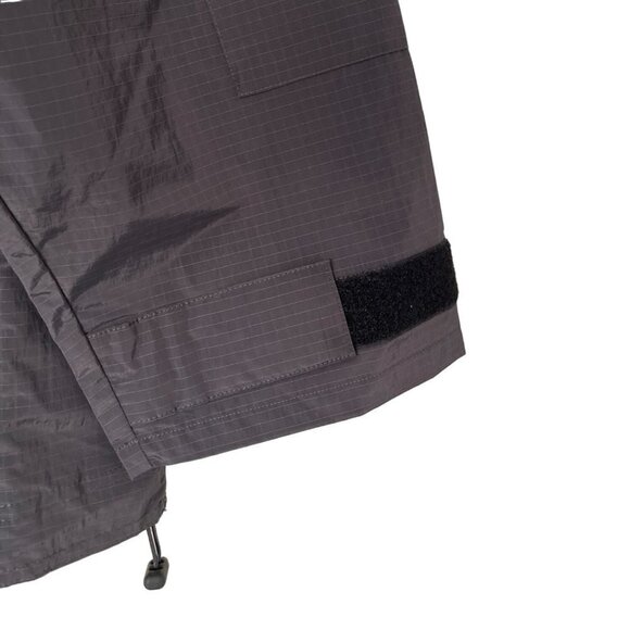 Calvin Klein Jacket Men Sz M Relaxed Fit Box Logo Popover Black Beauty Nylon NEW - Picture 6 of 12